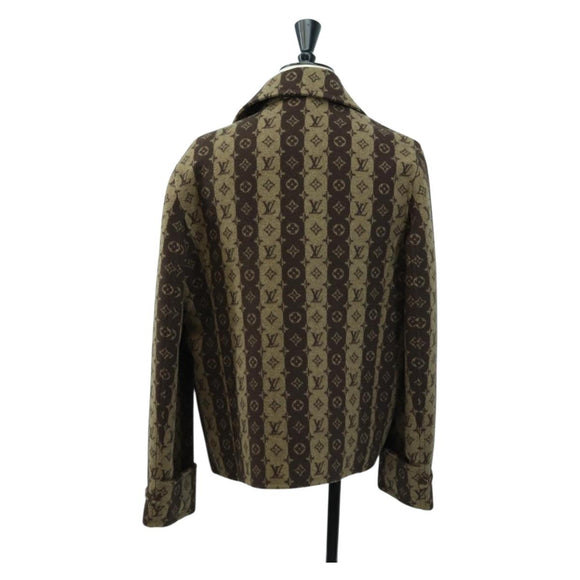 LOUIS VUITTON Monogram Stripe (LVxNIGO) Coat Monogram Box RM221M Auth YKZ1433SM