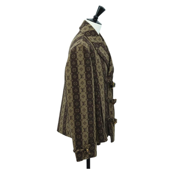LOUIS VUITTON Monogram Stripe (LVxNIGO) Coat Monogram Box RM221M Auth YKZ1433SM