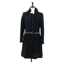 PRADA Coat Jacket Wool Black Auth YKZ1434A-1