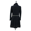 PRADA Coat Jacket Wool Black Auth YKZ1434A-2