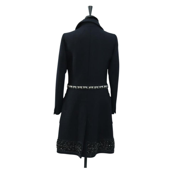PRADA Coat Jacket Wool Black Auth YKZ1434A