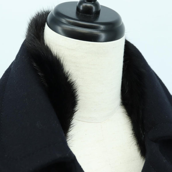 PRADA Coat Jacket Wool Black Auth YKZ1434A