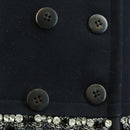 PRADA Coat Jacket Wool Black Auth YKZ1434A-6