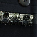 PRADA Coat Jacket Wool Black Auth YKZ1434A-7