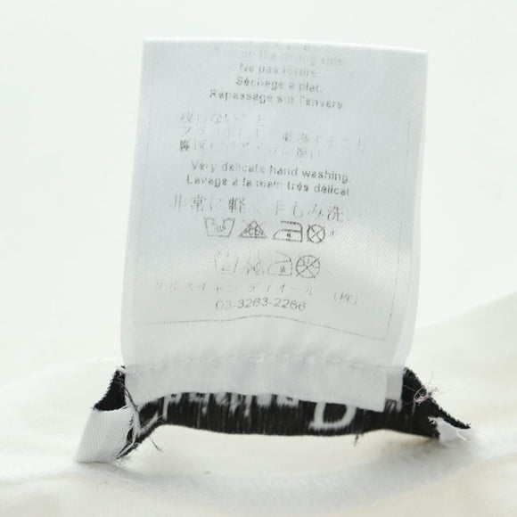 Christian Dior Galliano Period Short-Sleeved T-shirt Cotton White Auth YKZ1435V