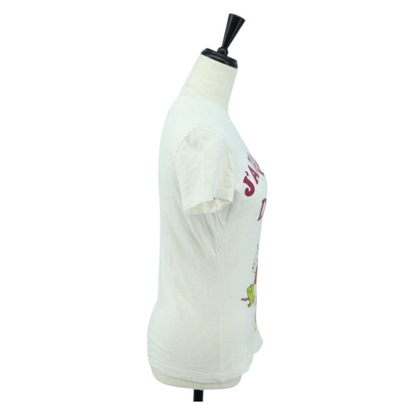 Christian Dior Galliano Period Short-Sleeved T-shirt Cotton White Auth YKZ1435V