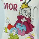 Christian Dior Galliano Period Short-Sleeved T-shirt Cotton White Auth YKZ1435V-8