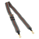 PRADA Adjustable Shoulder Strap Nylon 34.3""-50.4"" Gray Gold Auth YKZ1436A-1