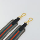 PRADA Adjustable Shoulder Strap Nylon 34.3""-50.4"" Gray Gold Auth YKZ1436A-4