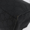 GUCCI GG Canvas Bamboo Tote Bag Nylon Black Silver 002 1010 Auth YKZ144-15