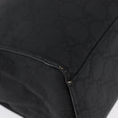 GUCCI GG Canvas Bamboo Tote Bag Nylon Black Silver 002 1010 Auth YKZ144-16