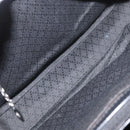 GUCCI GG Canvas Bamboo Tote Bag Nylon Black Silver 002 1010 Auth YKZ144-11