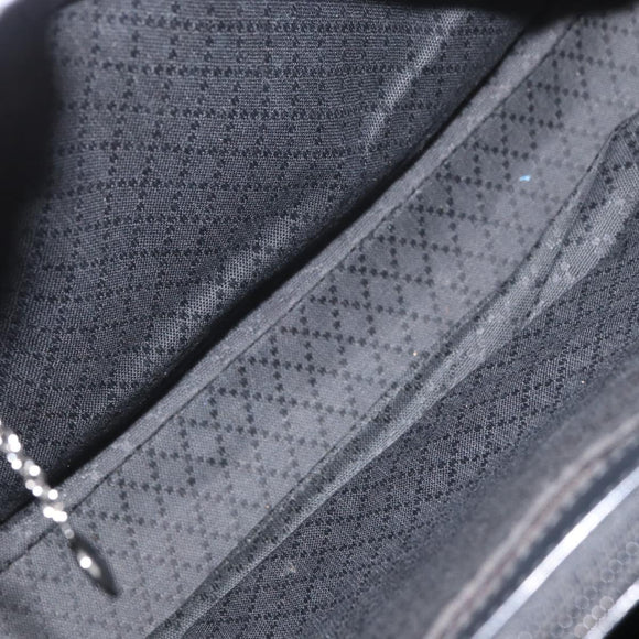 GUCCI GG Canvas Bamboo Tote Bag Nylon Black Silver 002 1010 Auth YKZ144