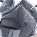 GUCCI GG Canvas Bamboo Tote Bag Nylon Black Silver 002 1010 Auth YKZ144-19