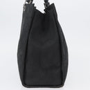GUCCI GG Canvas Bamboo Tote Bag Nylon Black Silver 002 1010 Auth YKZ144-4