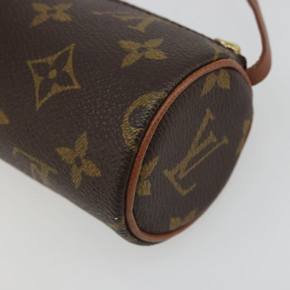 LOUIS VUITTON Monogram Papillon Pouch LV Auth YKZ1451