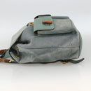 GUCCI Bamboo Backpack Suede Green Gold 003 2058 0016 Auth YKZ1452-3
