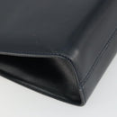Salvatore Ferragamo Gancini Shoulder Bag Leather Navy Gold Auth YKZ1453A-16