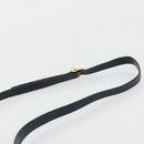 Salvatore Ferragamo Gancini Shoulder Bag Leather Navy Gold Auth YKZ1453A-8