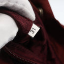 PRADA Backpack Nylon Bordeaux Silver Auth YKZ1454A-25