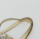 GUCCI Tote Bag Satin White Gold 154402 Auth YKZ1455A-8