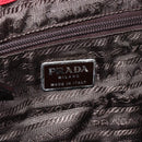 PRADA Backpack Nylon Red Silver Auth YKZ1456A-19