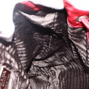 PRADA Backpack Nylon Red Silver Auth YKZ1456A-21
