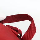 PRADA Backpack Nylon Red Silver Auth YKZ1456A-8