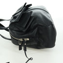 SAINT LAURENT Hand Bag Leather Black Silver Auth YKZ145A-3