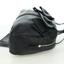SAINT LAURENT Hand Bag Leather Black Silver Auth YKZ145A-4