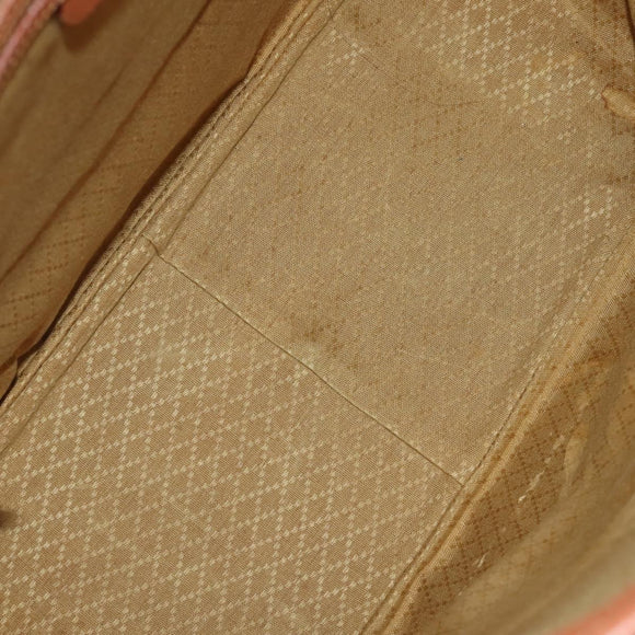 GUCCI Tote Bag Suede Brown Gold 002 58 0233 Auth YKZ146