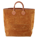 GUCCI Tote Bag Suede Brown Gold 002 58 0233 Auth YKZ146-2