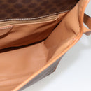 CELINE Macadam Canvas Shoulder Bag PVC Leather Brown Gold Auth YKZ1460A-19