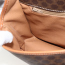 CELINE Macadam Canvas Shoulder Bag PVC Leather Brown Gold Auth YKZ1460A-20