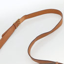 CELINE Macadam Canvas Shoulder Bag PVC Leather Brown Gold Auth YKZ1460A-8