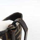 FENDI Zucca Canvas Tote Bag Black Brown Auth YKZ1463-9