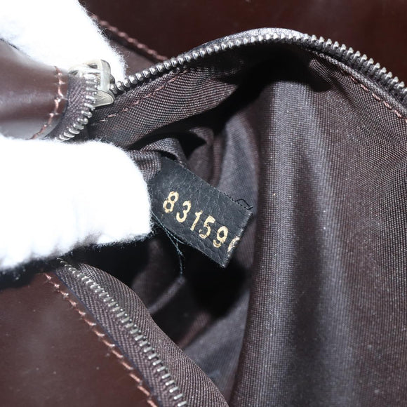FENDI Zucca Canvas Tote Bag Black Brown Auth YKZ1463