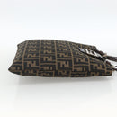 FENDI Zucca Canvas Tote Bag Black Brown Auth YKZ1463-4