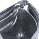 CELINE Macadam Canvas Shoulder Bag Suede Black Gold Auth YKZ1464-20