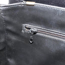 CELINE Macadam Canvas Shoulder Bag Suede Black Gold Auth YKZ1464-22
