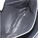 CELINE Macadam Canvas Shoulder Bag Suede Black Gold Auth YKZ1464-24