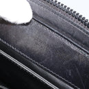 CELINE Macadam Canvas Shoulder Bag Suede Black Gold Auth YKZ1464-12