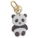 LOUIS VUITTON Monogram Porte Cles LV Panda Charm Black M00993 LV Auth YKZ1467M-1