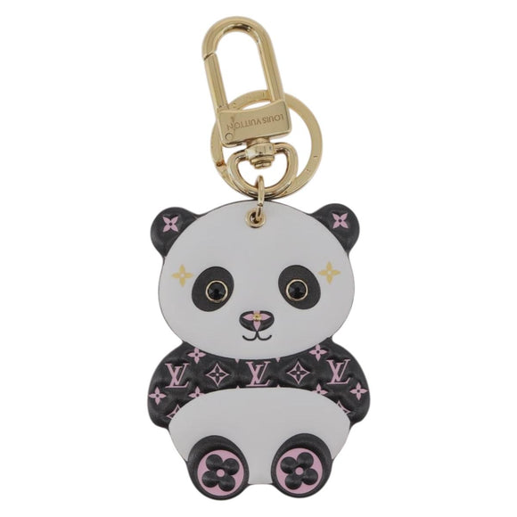 LOUIS VUITTON Monogram Porte Cles LV Panda Charm Black M00993 LV Auth YKZ1467M