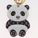 LOUIS VUITTON Monogram Porte Cles LV Panda Charm Black M00993 LV Auth YKZ1467M-3