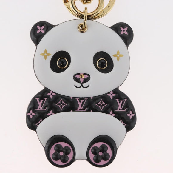 LOUIS VUITTON Monogram Porte Cles LV Panda Charm Black M00993 LV Auth YKZ1467M
