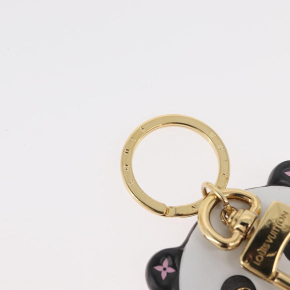 LOUIS VUITTON Monogram Porte Cles LV Panda Charm Black M00993 LV Auth YKZ1467M
