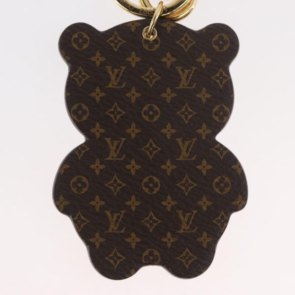 LOUIS VUITTON Monogram Porte Cles LV Panda Charm Black M00993 LV Auth YKZ1467M