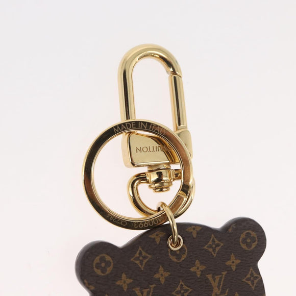 LOUIS VUITTON Monogram Porte Cles LV Panda Charm Black M00993 LV Auth YKZ1467M