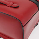 CELINE Hand Bag Leather Red Gold Auth YKZ1471A-16